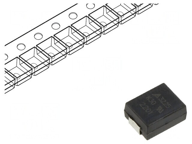 Varistor SMD 3225 oxid de metal 30VAC 38VDC 0,9J 100A 10mW