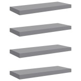 Cumpara ieftin Rafturi de perete, 4 buc., gri, 60 x 23,5 x 3,8 cm, MDF