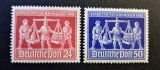 Germania (1948, Zonele de Ocupație Bizona) - Set Complet "Exportmesse Hannover 1948" (24Pf Roșu &amp; 50Pf Albastru) (MINT / Neștampilat) CLK1