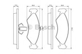 Set placute frana,frana disc FORD FIESTA IV (JA, JB) (1995 - 2002) BOSCH 0 986 424 416