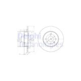 Set disc frana Opel Astra F 1998-2014 Combo 10.2001- Meriva 2003-2010 Delphi