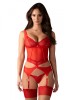Corset Cupide Desir Obsessive, Rosu, S/M