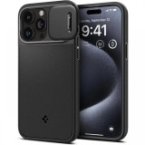 Spigen Husa Optik Armor MagSafe iPhone 15 Pro Max Negru
