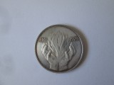 Rara! Malta 1 Lira/Pound 1979 aUNC argint cu patina deosebita,moneda comemorativa:Evacuarea armatei britanice