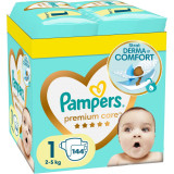 Scutece Pampers Premium Care XXL Box Nou Nascut, Marimea 1, 2-5 kg, 144 buc