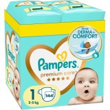 Scutece Pampers Premium Care XXL Box Nou Nascut, Marimea 1, 2-5 kg, 144 buc