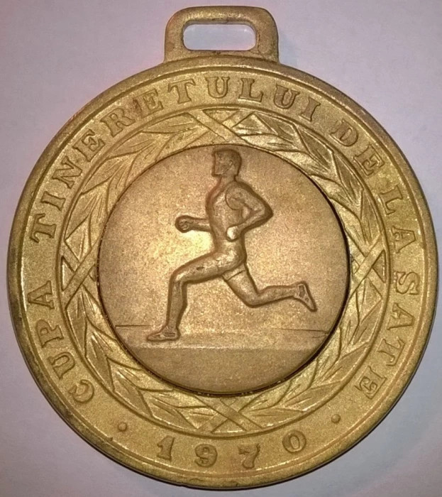 Medalie - Cupa tineretului de la sate -1970- UTC Comitetul judetean-Locul III