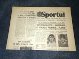 ZIARUL SPORTUL 30 NOIEMBRIE 1983 ROMANIA CEHOSLOVACIA
