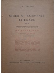 I. E. Toroutiu - Studii si documente literare, vol. VII - Samanatorul (Editia: 1936) foto
