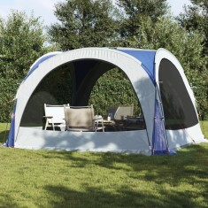 vidaXL Cort de petrecere, albastru, 360x360x215 cm, tafta 185T
