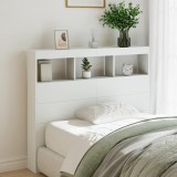 Gossi tablie cu dulap si led, alb, 120x17x102 cm