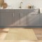 Gossi covor patrat, natural deschis, 100x100 cm, bambus