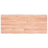 Cumpara ieftin Blat masă, 120x50x(2-4) cm, maro, lemn tratat contur organic