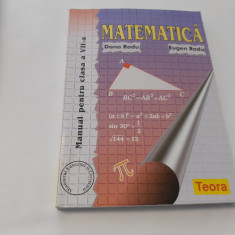 MATEMATICA MANUAL PENTRU CLASA A VII-A DANA RADU,EUGEN RADU- P9