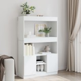 VidaXL Dulap &icirc;nalt, alb, 92x33x140 cm, lemn prelucrat
