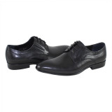 Cumpara ieftin Pantofi eleganti barbati piele naturala - Saccio negru - Marimea 39