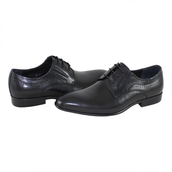 Pantofi eleganti barbati piele naturala - Saccio negru - Marimea 44