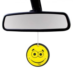 Odorizant Auto, Happy Face, Vanilie, Galben, Set 2 Bucăți