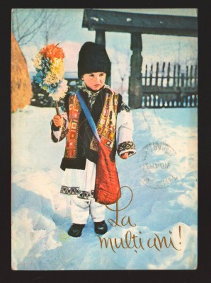 CPIB 19486 FELICITARE DE ANUL NOU - URATOR CU SORCOVA foto