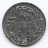Romania 5 Lei 1942 - Zinc, 23 mm, KM-61 (5)