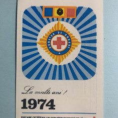 Calendar 1974 Crucea Roșie