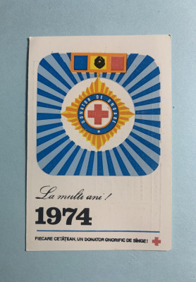 Calendar 1974 Crucea Roșie foto