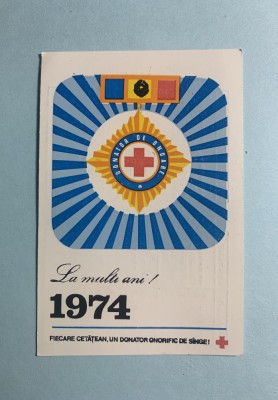 Calendar 1974 Crucea Roșie foto