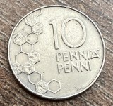 C50 - Moneda foarte veche - Finlanda - 10 pennia - 1991