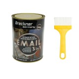Vopsea email anticoroziva 3 &icirc;n 1 Breckner negru 2kg direct pe rugina pentru metal