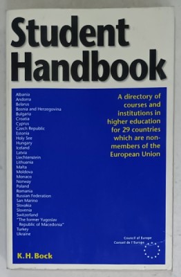 STUDENT HANDBOOK , A DIRECTORY OF COUSES AND INSTITUTIONS IN HIGHER EDUCATION ..., 1997 foto