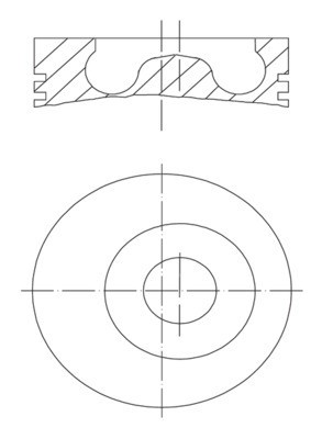 MAHLE 016 02 00 Piston foto