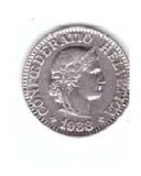 Mondea Elvetia 10 rappen 1938, stare foarte buna, curata, cu luciu, Europa, Nichel