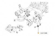 Conducta Intrare Apa Bloc Motor Dacia Dokker, Dokker Express, Duster, Lodgy, Logan, Logan Express, Logan Ii, Logan Mcv, Logan Mcv Ii, Sandero, Sandero foto