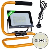 Proiector LED cu suport pentru constructii, alb neutru, 50 W, 4500 K, Keltin K02060
