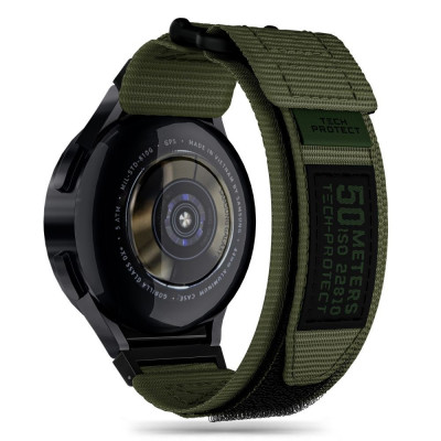 Curea Tech-Protect Scout Pro pentru Samsung Galaxy Watch 4/5/5 Pro/6 Verde Militar foto