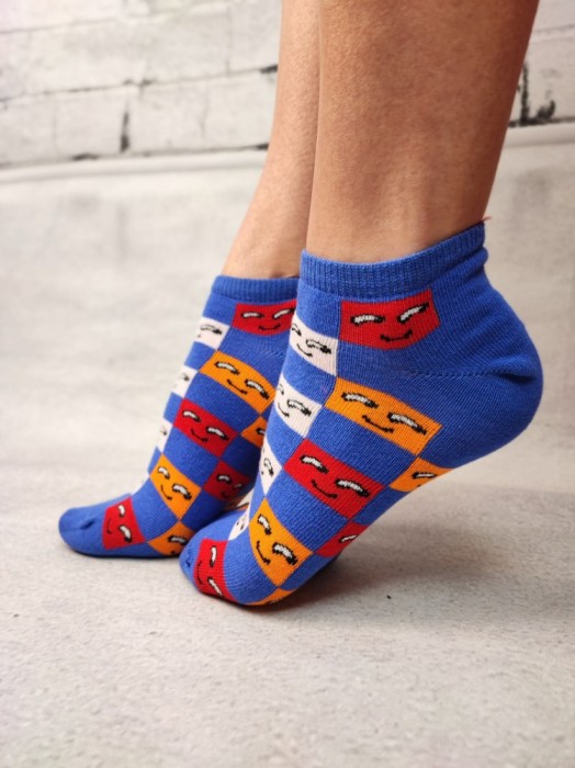 STK463-4 Sosete medii din bumbac ultrasox medii colorate