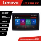 Navigatie Fiat ducato 2022- Lenovo Kit-DUCATO Ecran Qled,8 core QLED Qualcomm 4+64 360 Ram,38 core QLED Qualcomm 4+64 360 Hdd,USB,Bluetooth,Wifi CarSt