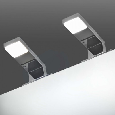 vidaXL Corpuri de iluminat pentru oglindă, 2 buc., 2 W, alb rece foto