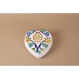 Cutie de depozitare inimioara din ceramică decorativă Flori Multicolor