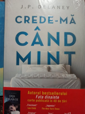 J. P. Delaney - Crede-ma cand mint (2019) foto