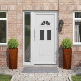 vidaXL Jardinieră 2 pcs Ruginit 30 x 30 x 75 cm 883779