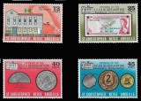 St. Christopher Nevis Anguilla 1975 - Monede si bancnote pe timbre, serie neuzata