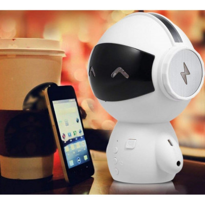 Boxa Portabila Robot Bluetooth, Power bank, Subwoofer incorporate foto