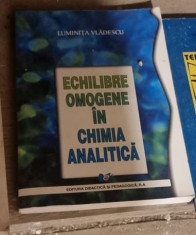 Luminita Vladescu - Echilibre Omogene in Chimia Analitica foto