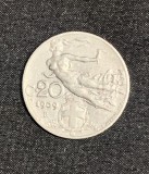Moneda 20 centesimi 1909 Italia