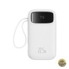 Baterie Externa Baseus Qpow2 10000mAh 22.5W QC + PD 1 x Lightning - 1 x USB-A - 2 x USB-C Alba P10055003223-00
