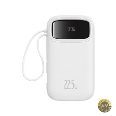 Baterie Externa Baseus Qpow2 10000mAh 22.5W QC + PD 1 x Lightning - 1 x USB-A - 2 x USB-C Alba P10055003223-00