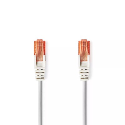 Cablu UTP CAT6 RJ45 tata - RJ45 tata 1m gri Nedis foto