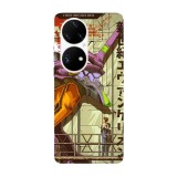 Husa compatibila cu Huawei Nova Y70 model Eva 01 Evangelion, Silicon, TPU, Viceversa, Transparent, Carcasa
