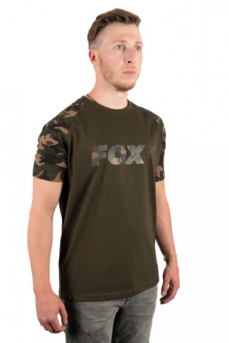 Fox Camo/Khaki Chest Print T-Shirt X large